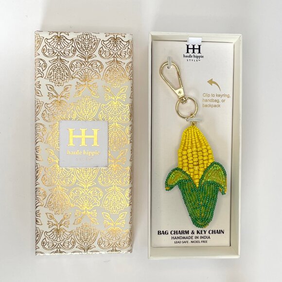 Beaded Corn Bag Charm *NEW IN BOX* - Picture 5 of 6